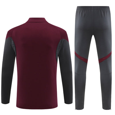 Survetement Arsenal Training Homme/Enfant 2025 2026 Rouge Gris