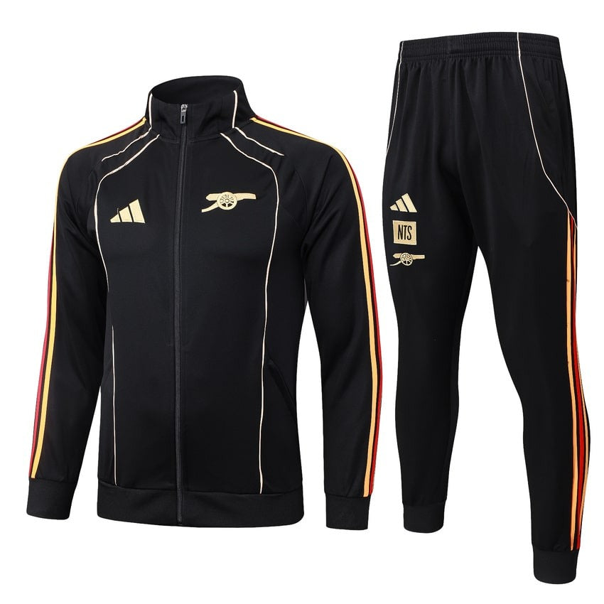 Survetement Arsenal Veste Homme/Enfant 2025 2026 Noir Nuit | Foot Sport