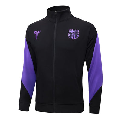 Survetement Barcelone Veste Homme/Enfant 2025 2026 Noir Violet | Foot Sport