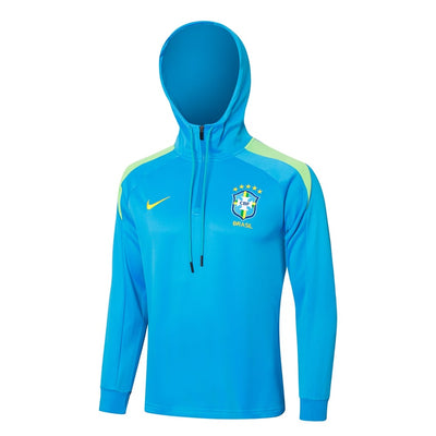 Survetement Bresil Sweat Training Homme/Enfant 2024 2025 Bleu Océan