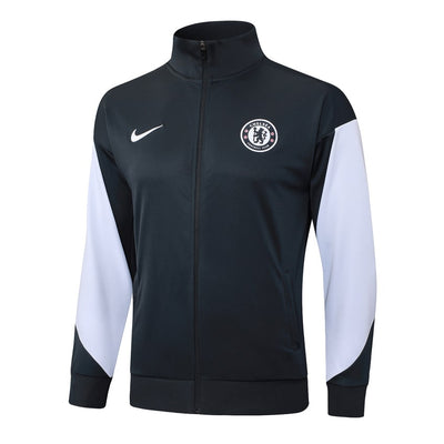 Survetement Chelsea Veste Homme/Enfant 2025 2026 Noir Blanc | Foot Sport