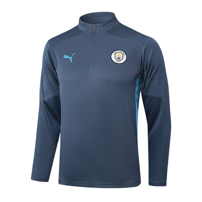 Survetement Manchester City Training Homme/Enfant 2024 2025 Bleu Foncé | Foot Sport