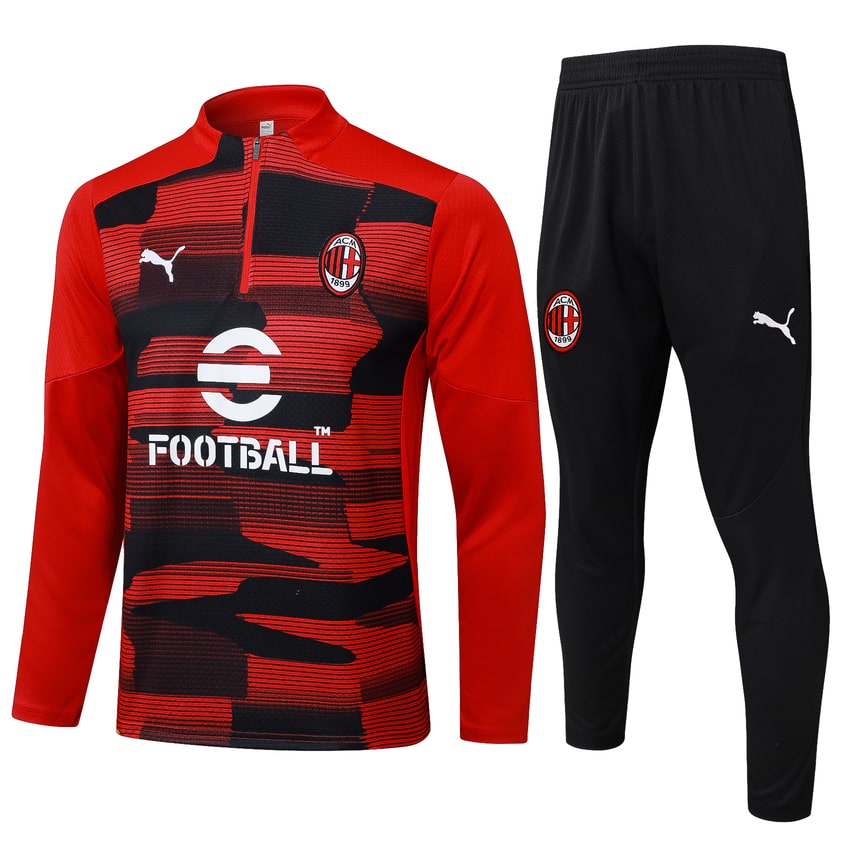 Survetement Milan AC Training Homme/Enfant 2024 2025 Rouge | Foot Sport