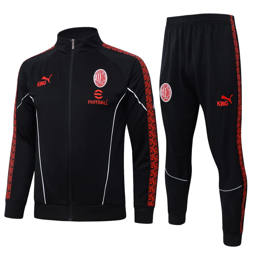 Survetement Milan AC Veste Homme/Enfant 2025 2026 Noir