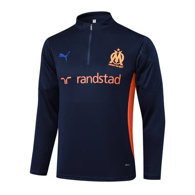 Survetement Marseille OM Training Homme/Enfant 2025 2026 Bleu Foncé | Foot Sport