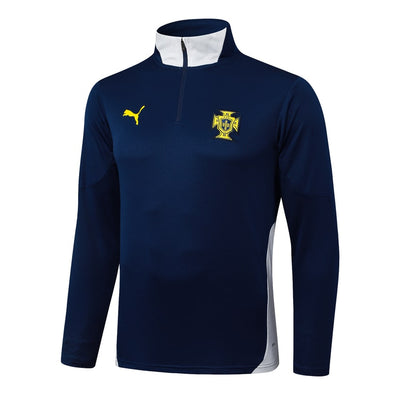 Survetement Portugal Training Homme/Enfant 2024 2025 Bleu Sombre