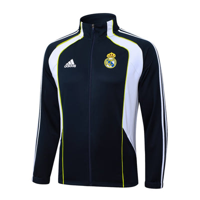 Survetement Real Madrid Veste Homme/Enfant 2025 2026 Noir Blanc