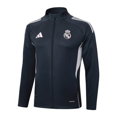 Survetement Real Madrid Veste Homme/Enfant 2025 2026 Noir Clair