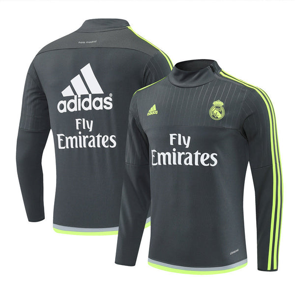 Veste Real Madrid Training Homme 2015 2016 Gris Foncé