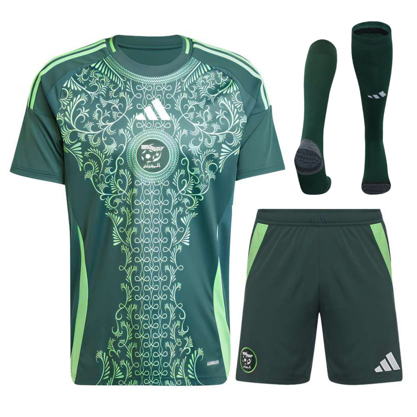 Maillot Kit Enfant Algerie Exterieur 2024 2025 Vert | Foot Sport