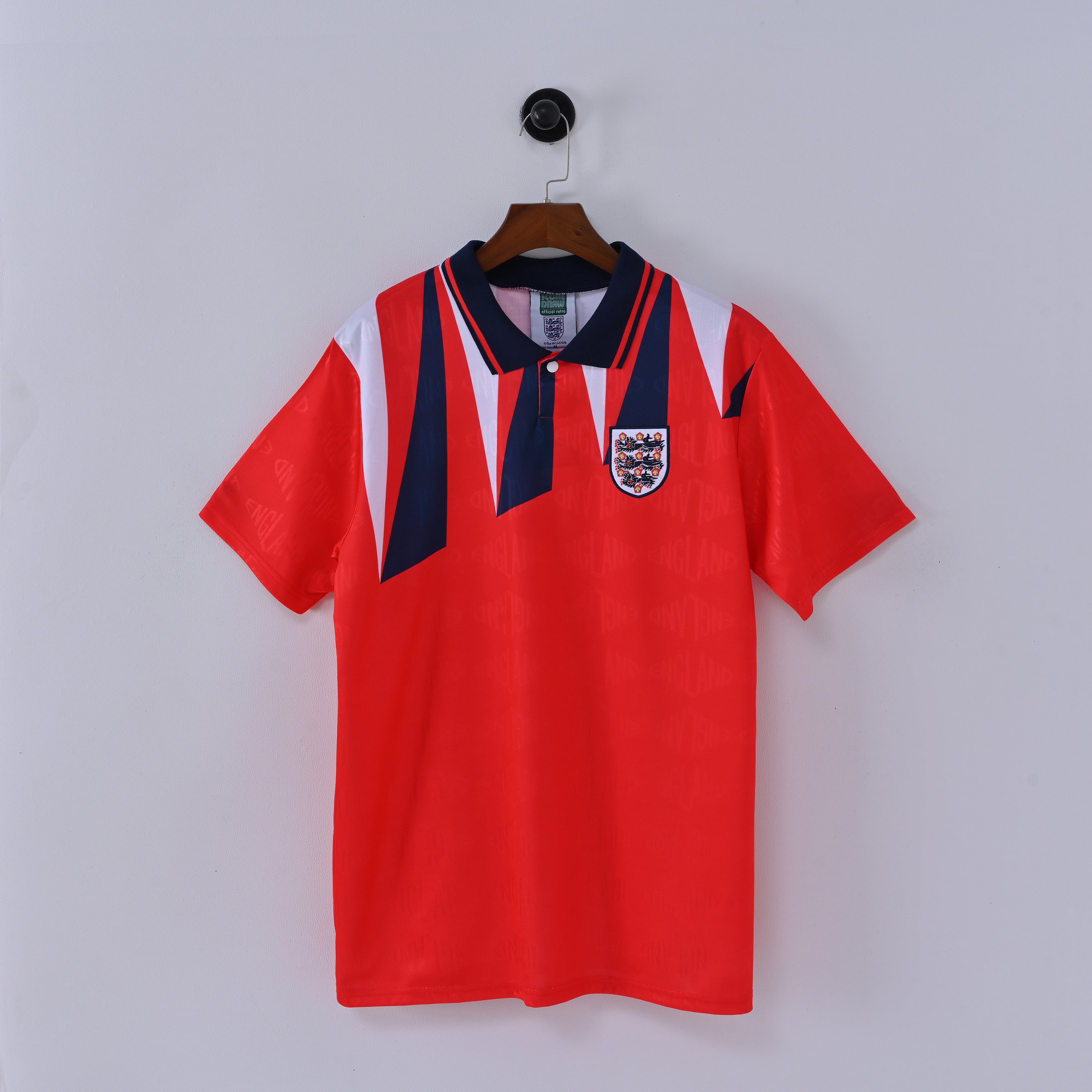 Maillot Angleterre Retro Vintage 1992 Exterieur Homme