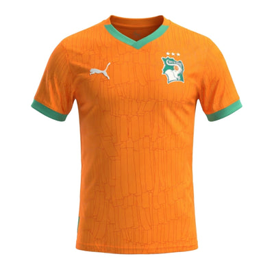 Maillot Domicile Cote d'Ivoire CAN 2025 2026 Version Match Orange