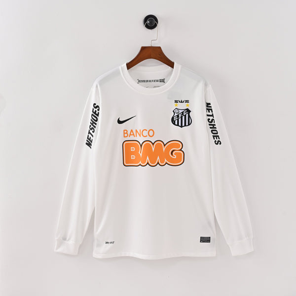 Maillot Santos FC Retro Vintage Manches Longues 2012-2013 Domicile Homme
