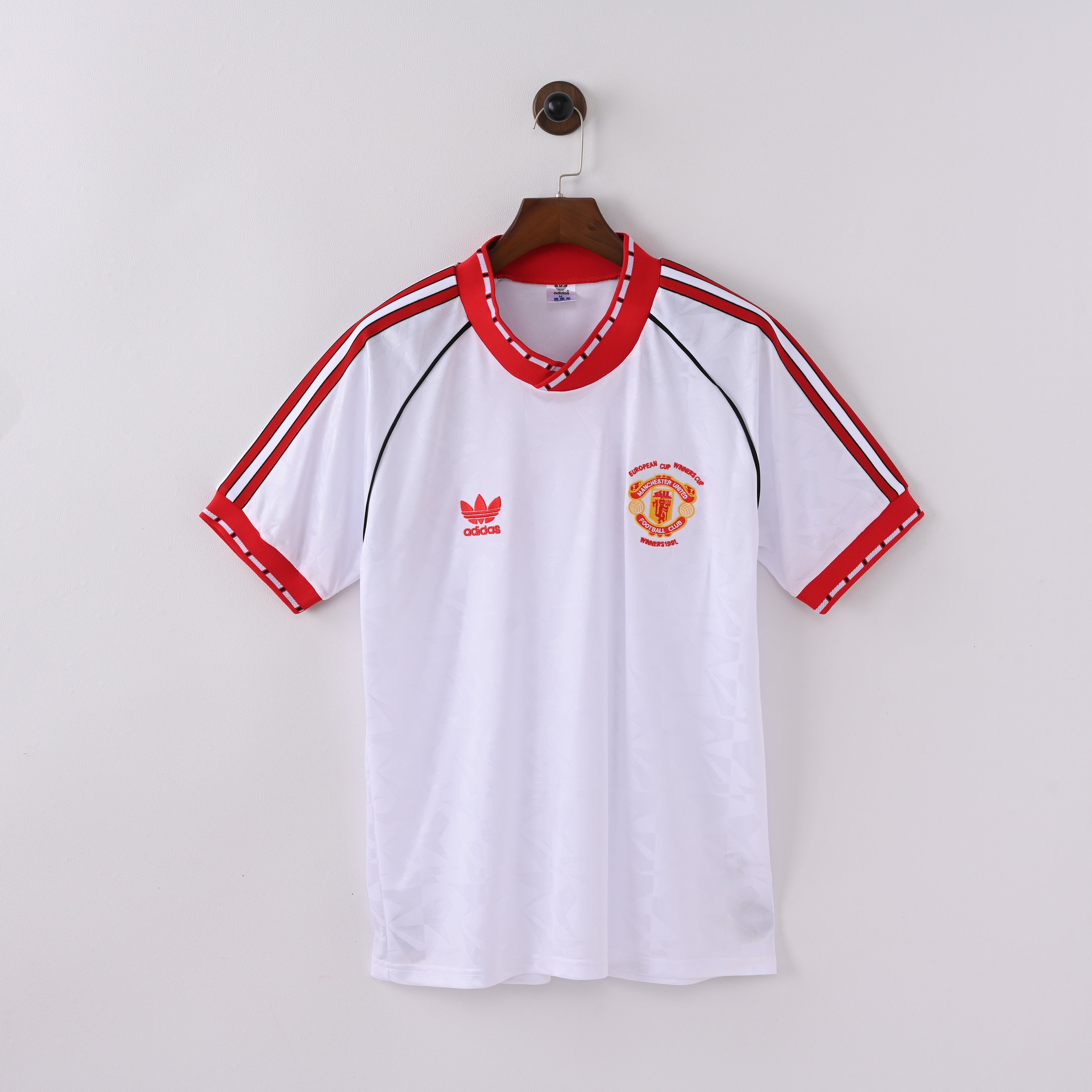 Maillot Vintage Manchester United Retro Vintage 1990-1991 Europe Coupe Winners Exterieur Homme