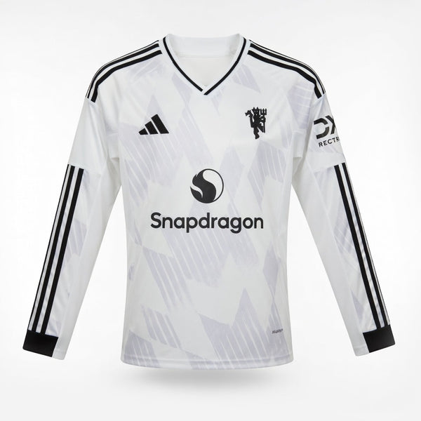 Maillot Manchester United Exterieur Manches Longues Homme 2025 2026 Blanc