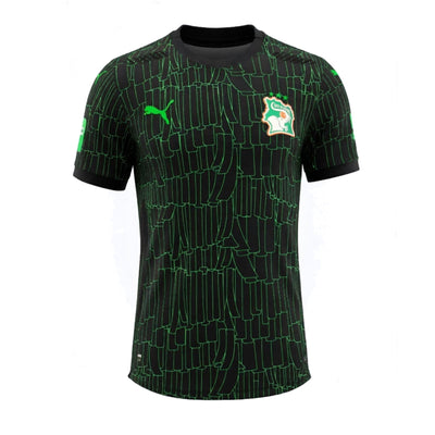 Maillot Noir Cote d'Ivoire CAN 2025 2026 Version Match