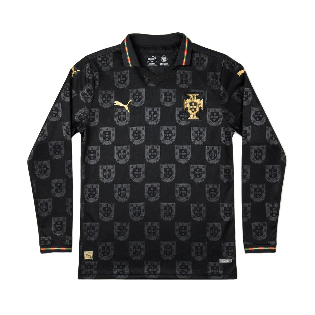 Maillot Portugal Edition Speciale Eusebio Noir Manches Longues 2026 2027 Homme