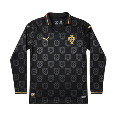 Maillot Portugal Edition Speciale Eusebio Noir Manches Longues 2026 2027 Homme