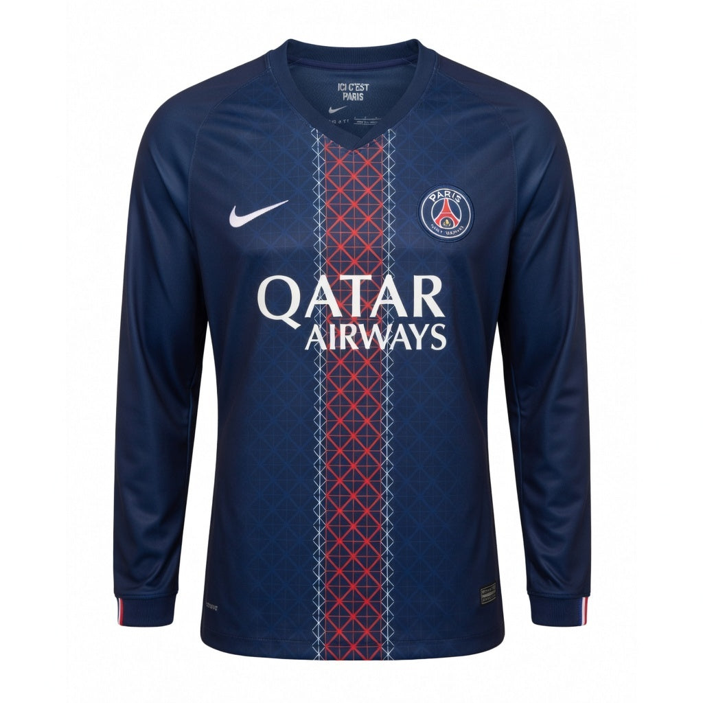 Maillot PSG Domicile Manches Longues Homme 2025 2026