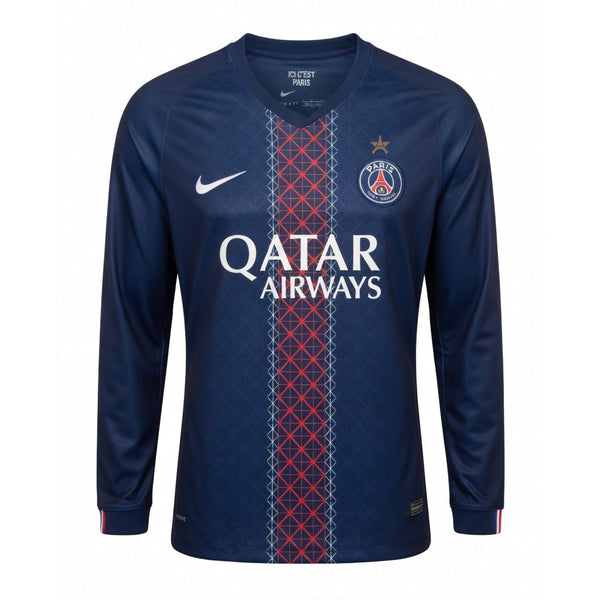 Maillot PSG Domicile 1 étoile Manches Longues Homme 2025 2026
