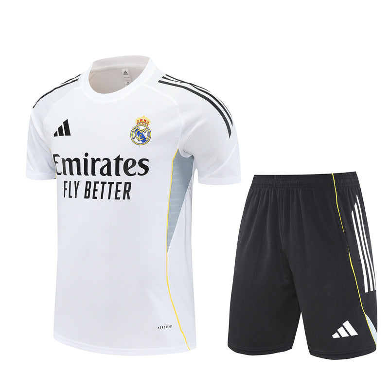 Maillot Short Training Real Madrid Blanc Homme/Enfant 2025 2026 | Foot Sport