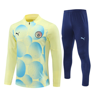 Survetement Manchester City Training Homme/Enfant 2024 2025 Jaune | Foot Sport