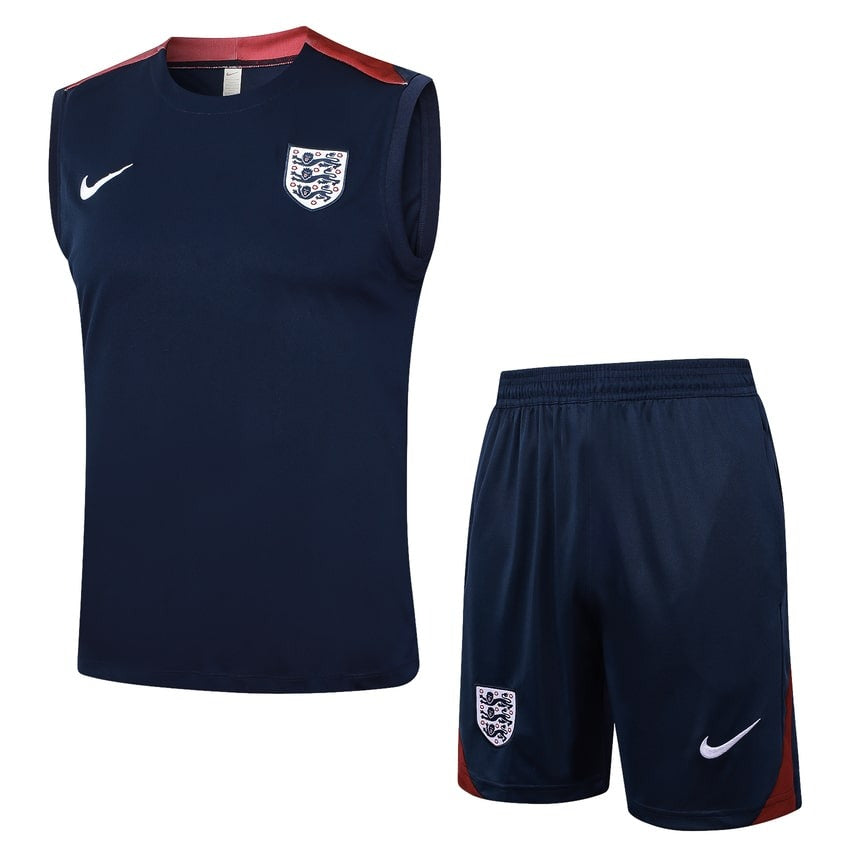 Debardeur Short Angleterre Homme 2024 2025 Bleu Foncé