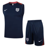 Debardeur Short Angleterre Homme 2024 2025 Bleu Foncé 1