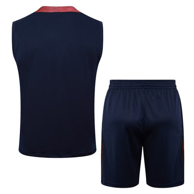 Debardeur Short Angleterre Homme 2024 2025 Bleu Foncé