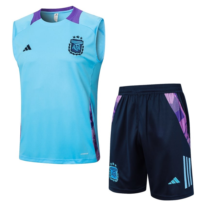 Debardeur Short Argentine Homme 2024 2025 Bleu Ciel