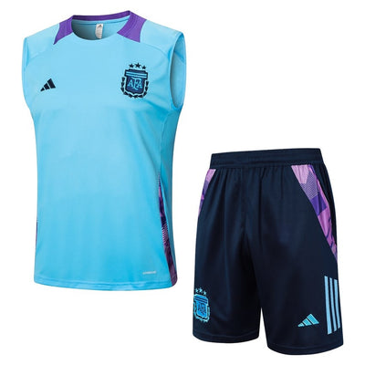 Debardeur Short Argentine Homme 2024 2025 Bleu Ciel