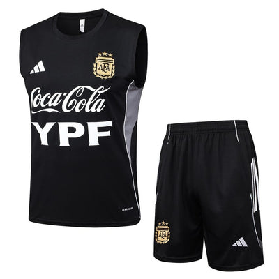 Debardeur Short Argentine Homme 2025 2026 Noir Nuit