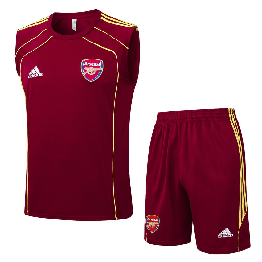 Debardeur Short Arsenal Homme 2025 2026 Rouge Foncé | Foot Sport