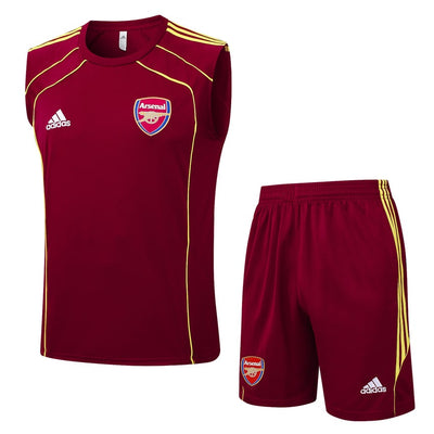 Debardeur Short Arsenal Homme 2025 2026 Rouge Foncé | Foot Sport