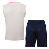Debardeur Short Barcelone Homme 2025 2026 Beige Rose | Foot Sport 3