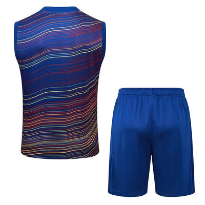 Debardeur Short Barcelone Homme 2025 2026 Bleu
