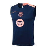 Debardeur Short Barcelone Homme 2025 2026 Bleu Orange 3