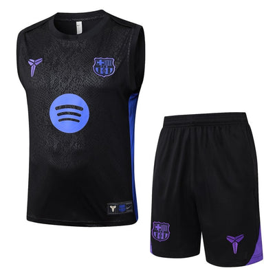 Debardeur Short Barcelone Homme 2025 2026 Noir Charbon