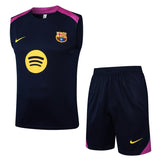 Debardeur Short Barcelone Homme 2025 2026 Noir Rose | Foot Sport 1