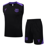 Debardeur Short Barcelone Homme 2025 2026 Noir Violet | Foot Sport 1