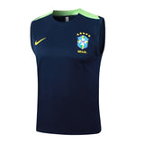 Debardeur Short Bresil Homme 2024 2025 Bleu Foncé 3