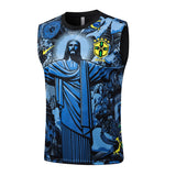 Debardeur Short Bresil Homme 2024 2025 Bleu Motif 3