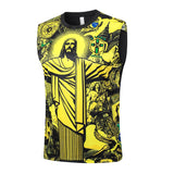 Debardeur Short Bresil Homme 2024 2025 Jaune Motif 3
