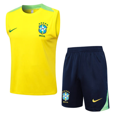Debardeur Short Bresil Homme 2024 2025 Jaune