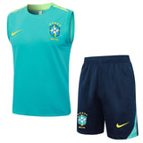 Debardeur Short Bresil Homme 2024 2025 Vert 1