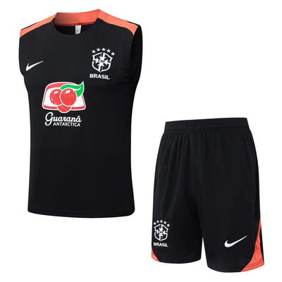 Debardeur Short Bresil Homme 2025 2026 Noir