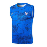 Debardeur Short Equipe de France Homme 2025 2026 Bleu Clair 3