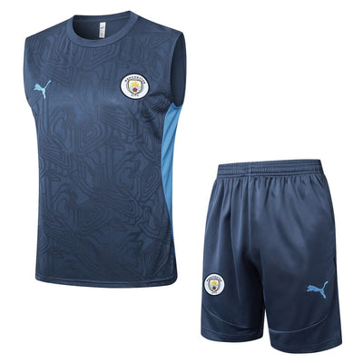 Debardeur Short Manchester City Homme 2024 2025 Bleu | Foot Sport