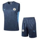 Debardeur Short Manchester City Homme 2024 2025 Bleu | Foot Sport 1