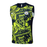 Debardeur Short Manchester City Homme 2024 2025 Jaune Noir | Foot Sport 2